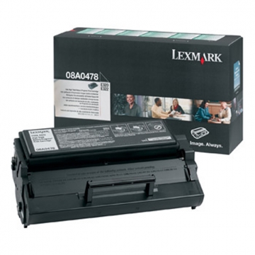LEXMARK 08A0478 Yüksek Kapasiteli Orjinal Siyah Lazer Toner 6.000 Sayfa