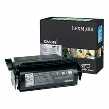 LEXMARK 12A5845 Yüksek Kapasiteli Orjinal Siyah Lazer Toner 25.000 Sayfa