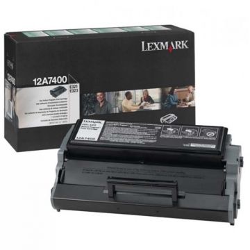 LEXMARK 12A7400 Orjinal Siyah Lazer Toner 3.000 Sayfa