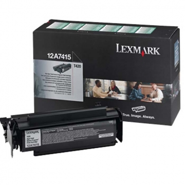 LEXMARK 12A7415 Yüksek Kapasiteli Orjinal Siyah Lazer Toner 10.000 Sayfa
