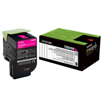 LEXMARK 708HM 70C8HM0 Yüksek Kapasiteli Orjinal Kırmızı Lazer Toner 3.000 Sayfa