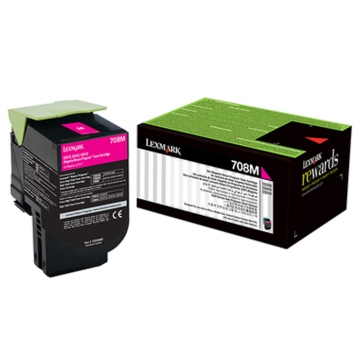 LEXMARK 708M 70C80M0 Orjinal Kırmızı Lazer Toner 1.000 Sayfa