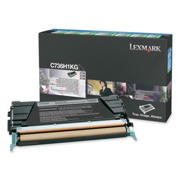 LEXMARK C736H1KG Yüksek Kapasiteli Orjinal Siyah Lazer Toner 12.000 Sayfa
