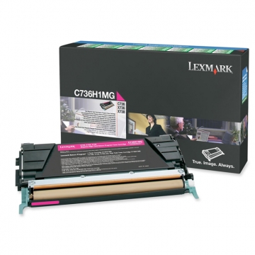 LEXMARK C736H1MG Yüksek Kapasiteli Orjinal Kırmızı Renkli Lazer Toner 10.000 Sayfa
