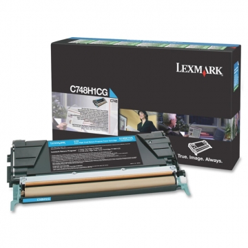 LEXMARK C748H1CG Yüksek Kapasiteli Orjinal Mavi Renkli Lazer Toner 10.000 Sayfa