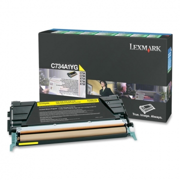 LEXMARK C734A1YG Orjinal Sarı Renkli Lazer Toner 6.000 Sayfa