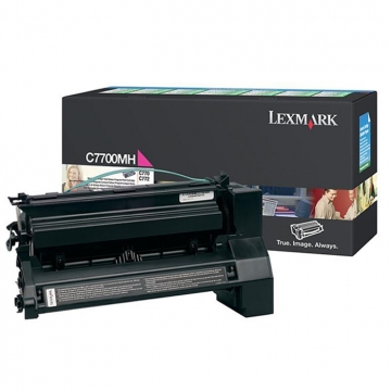 LEXMARK C77X C7700MH Yüksek Kapasiteli Orjinal Kırmızı Lazer Toner 10.000 Sayfa