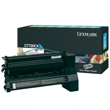 LEXMARK C7720CX Ekstra Yüksek Kapasiteli Orjinal Mavi Lazer Toner 15.000 Sayfa