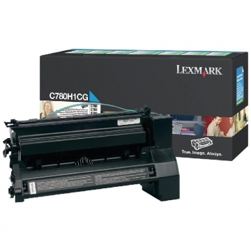 LEXMARK C780H1CG Yüksek Kapasiteli Orjinal Mavi Lazer Toner 10.000 Sayfa