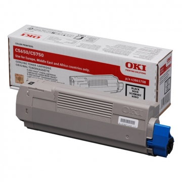 OKI C5650 43865740 Orjinal Siyah Lazer Toner 8.000 Sayfa