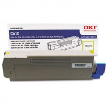 OKI C610 44315321 Orjinal Sarı Lazer Toner 6.000 Sayfa