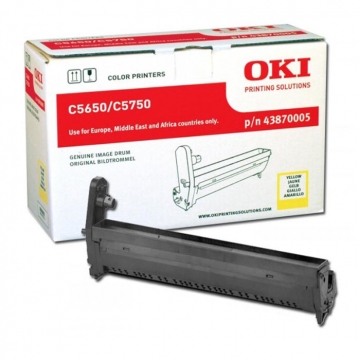 OKI C5650 43870005 Orjinal Sarı Drum Ünitesi 20.000 Sayfa