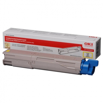 OKI C3520 43459373 Orjinal Sarı Lazer Toner 2.500 Sayfa