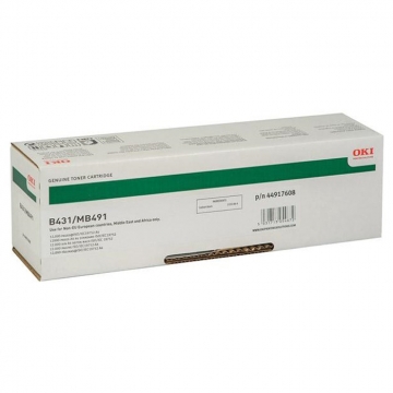 OKI B491 44917608 Yüksek Kapasiteli Orjinal Siyah Lazer Toner 12.000 Sayfa