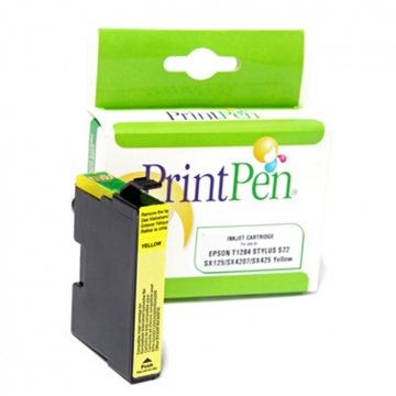 EPSON T1284 C13T12844011 Muadil Sarı Kartuş 225 Sayfa 