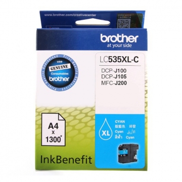 BROTHER LC-535XL-C Yüksek Kapasiteli Orjinal Mavi Kartuş 1.300 Sayfa