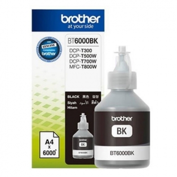 BROTHER BT6000BK Orjinal Siyah Mürekkep Şişesi 6.000 Sayfa