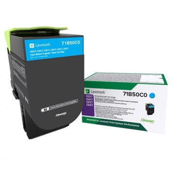 LEXMARK CS317 71B50C0 Orjinal Mavi Lazer Toner 2.300 Sayfa