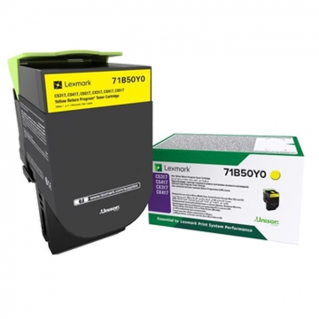LEXMARK CS317 71B50Y0 Orjinal Sarı Lazer Toner 2.300 Sayfa