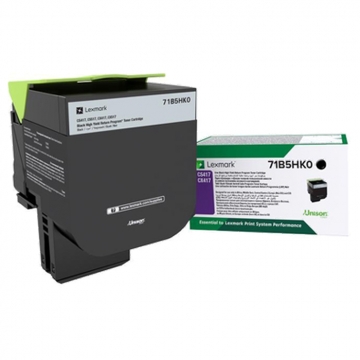 LEXMARK 71B5HK0 Yüksek Kapasiteli Orjinal Siyah Lazer Toner 6.000 Sayfa