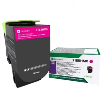 LEXMARK 71B5HM0 Yüksek Kapasiteli Orjinal Kırmızı Lazer Toner 3.500 Sayfa