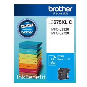 BROTHER LC-675XL-C Yüksek Kapasiteli Orjinal Mavi Kartuş 1.200 Sayfa