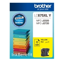 BROTHER LC-675XL-Y Yüksek Kapasiteli Orjinal Sarı Kartuş 1.200 Sayfa