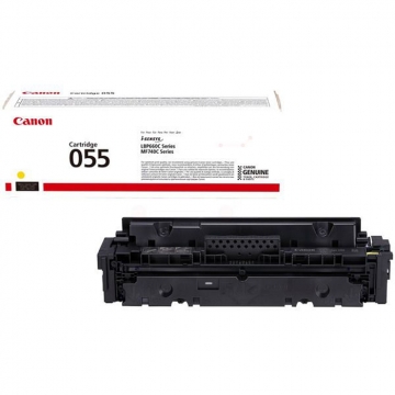 CANON CRG-055Y Orjinal Sarı Lazer Toner 2.100 Sayfa