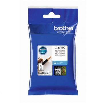 BROTHER LC-3717C Orjinal Mavi Kartuş 550 Sayfa