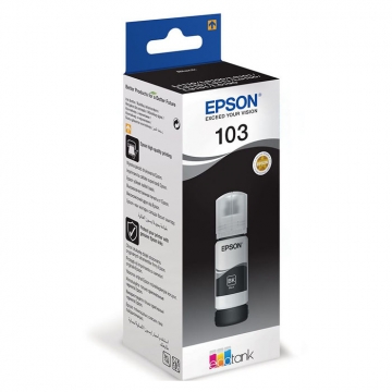 EPSON 103 C13T00S14A Orjinal Siyah Mürekkep Şişesi 65 Mlgr. 4.500 Sayfa