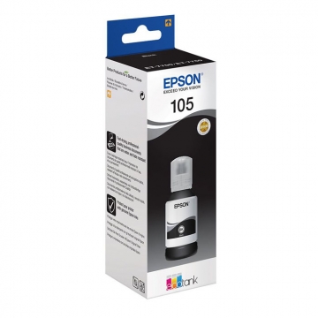 EPSON 105 C13T00Q140 Orjinal Siyah Mürekkep Şişesi 140 Mlgr. 8.000 Sayfa