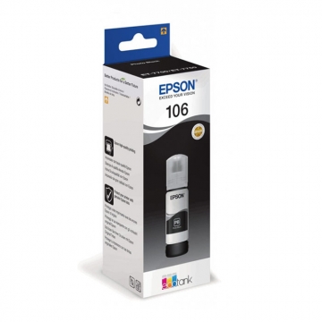EPSON 106 C13T00R140 Orjinal Foto Siyah Mürekkep Şişesi 70 Mlgr