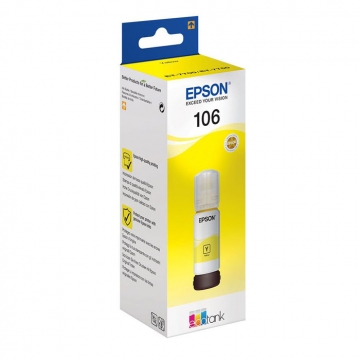 EPSON 106 C13T00R440 Orjinal Sarı Mürekkep Şişesi 70 Mlgr. 5.000 Sayfa