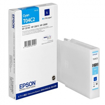 EPSON T04C2 C13T04C240 Orjinal Mavi Kartuş 1.700 Sayfa