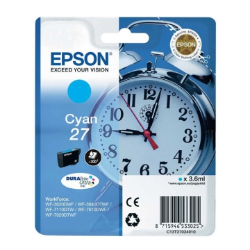 EPSON 27 T2702 C13T27024020 Orjinal Mavi Kartuş 350 Sayfa