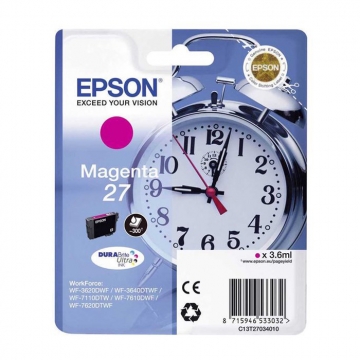 EPSON 27XL T2713 C13T27134020 Yüksek Kapasiteli Orjinal Kırmızı Kartuş 1.100 Sayfa