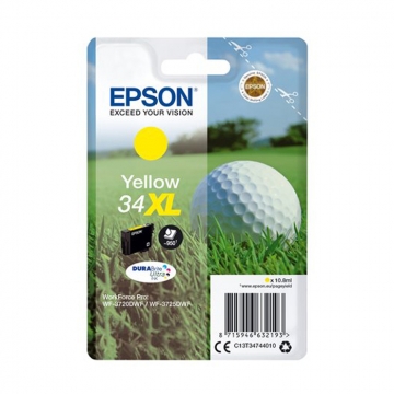 EPSON 34XL T3474 C13T34744010 Yüksek Kapasiteli Orjinal Sarı Kartuş 950 Sayfa