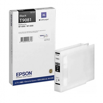 EPSON T9081XL C13T908140 Yüksek Kapasiteli Orjinal Siyah Kartuş 5.000 Sayfa