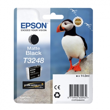 EPSON T3248 C13T32484010 Orjinal Mat Siyah Kartuş 650 Sayfa
