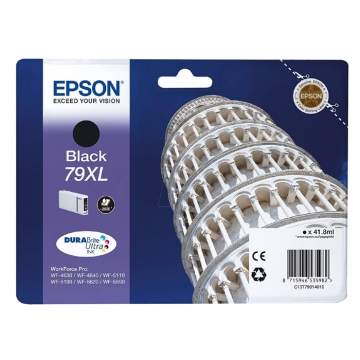 EPSON 79XL T7901 C13T79014010 Yüksek Kapasiteli Orjinal Siyah Kartuş 2.600 Sayfa
