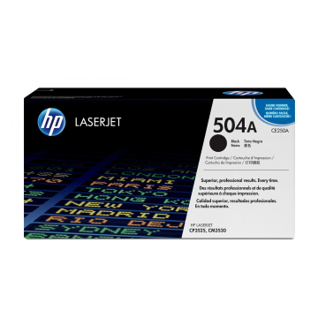 HP (Hewlett Packard) 504A CE250A Orjinal Siyah Lazer Toner 5.000 Sayfa
