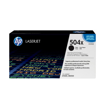 HP (Hewlett Packard) 504X CE250X Orjinal Siyah Lazer Toner 10.500 Sayfa