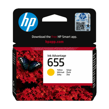 HP (Hewlett Packard) 655 CZ112AE Orjinal Sarı Kartuş 600 Sayfa