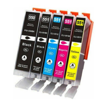 CANON PGI-550PGBK XL Yüksek Kapasiteli Muadil Siyah Kartuş (Pigmentli)