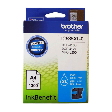 BROTHER LC-535XL-C Yüksek Kapasiteli Orjinal Mavi Kartuş 1.300 Sayfa