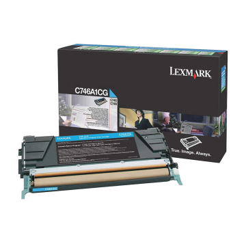 LEXMARK C746A1CG Orjinal Mavi Lazer Toner 7.000 Sayfa