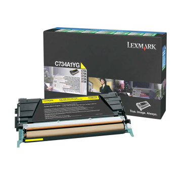 LEXMARK C734A1YG Orjinal Sarı Renkli Lazer Toner 6.000 Sayfa