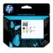 HP (Hewlett Packard) 88 C9381A Orjinal Siyah ve Sarı Baskı Kafası