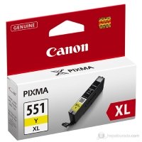 <span>CANON</span> 551XL CLI-551Y XL Yüksek Kapasiteli Orjinal Sarı Kartuş 695 Sayfa