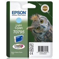 <span>EPSON</span> T0795 C13T07954010 Orjinal Açık Mavi Kartuş 660 Sayfa